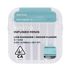 Boutiq Infused Minis Pre Rolls Starburst Diesel x Cherry Popperz